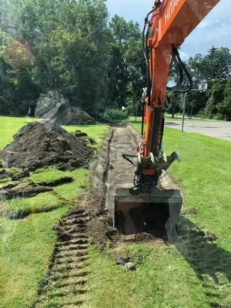 Chico Excavating on the job in Southern Vermont