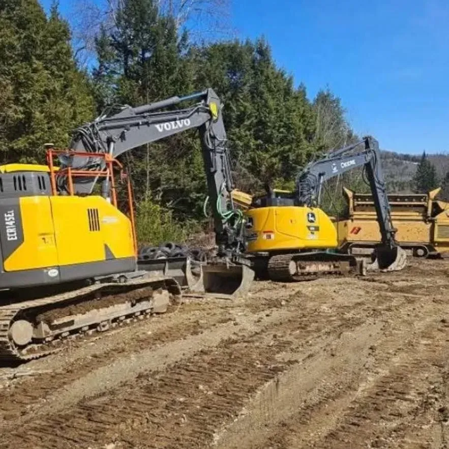Chico Excavating dump truck on a residential job